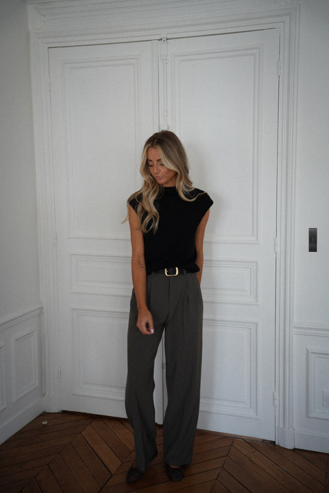 Gloria kaki - Pantalon droit