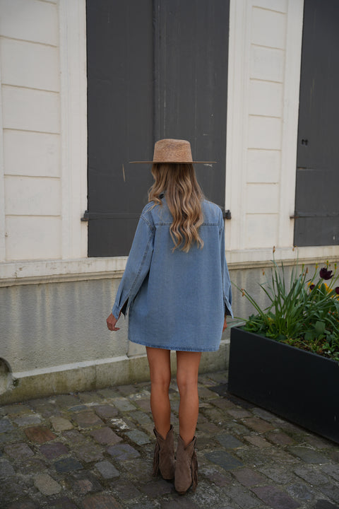 Angèle bleue - Robe en jean