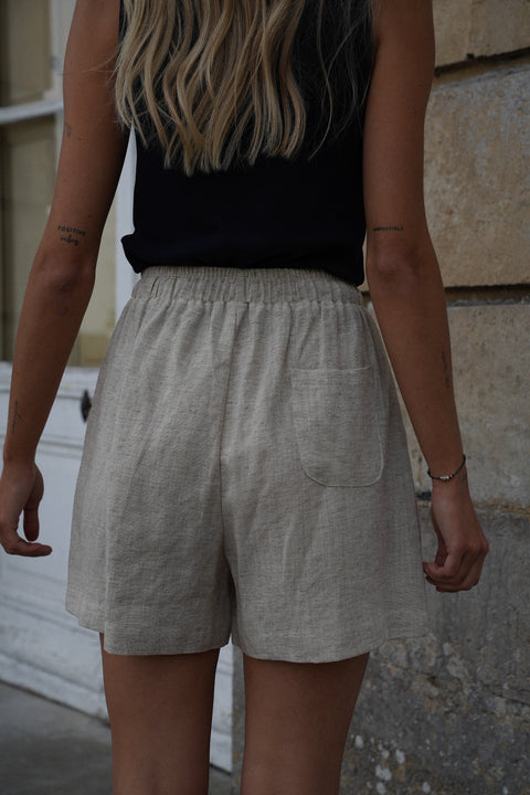 Gladys beige - Short bermuda