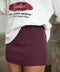 Tara prune - Jupe short