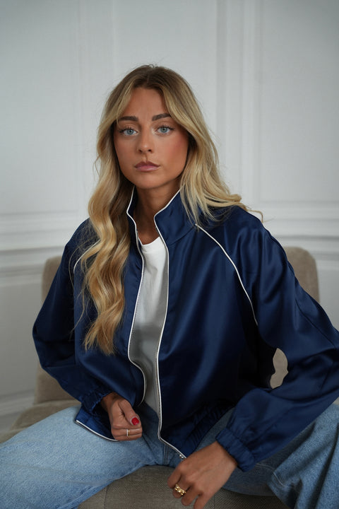 Léna bleue - Veste zippée