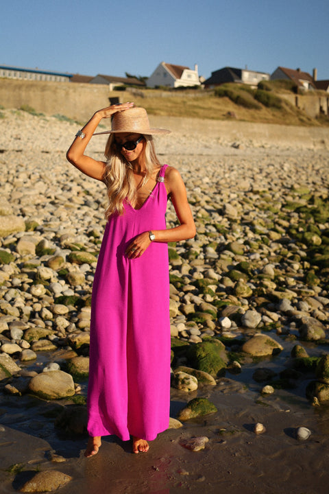 Karen fuschia - Combinaison pantalon