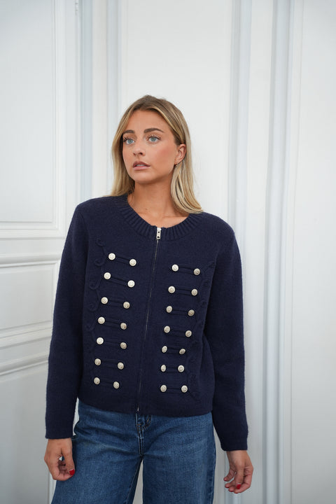 Ben marine - Gilet zippé