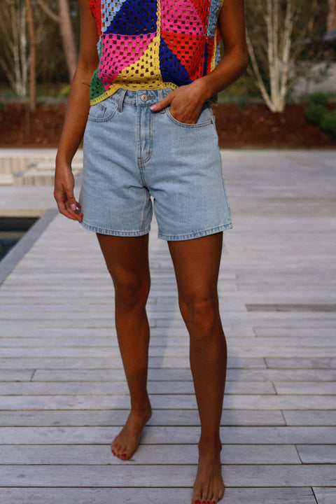 Roan bleu - Short jean