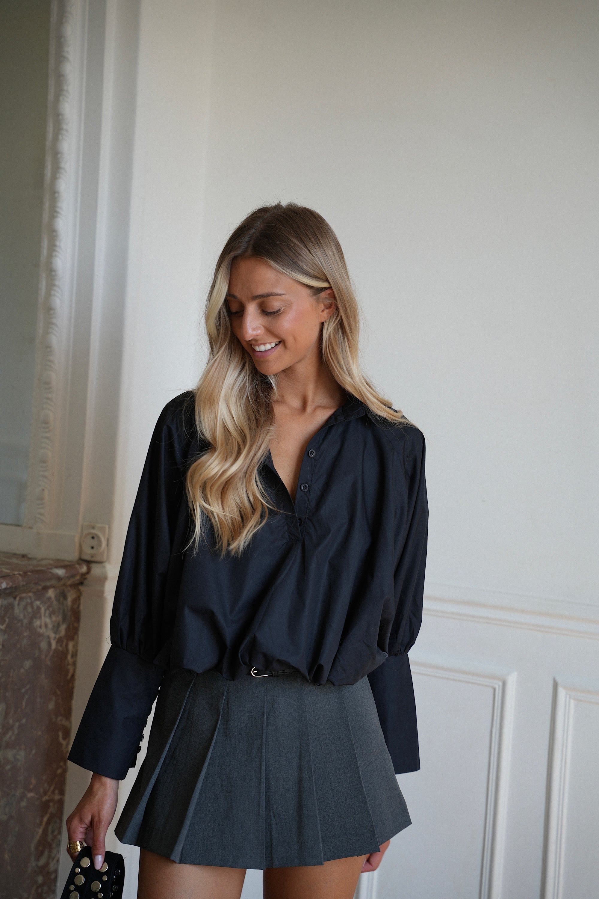 Alice noire - Blouse ballon