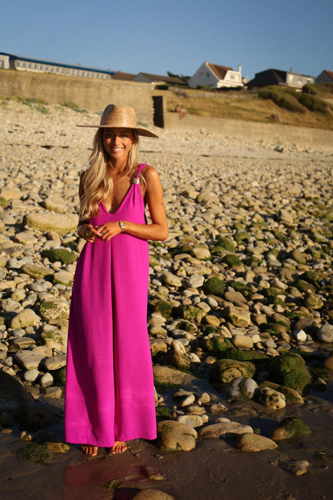 Karen fuschia - Combinaison pantalon