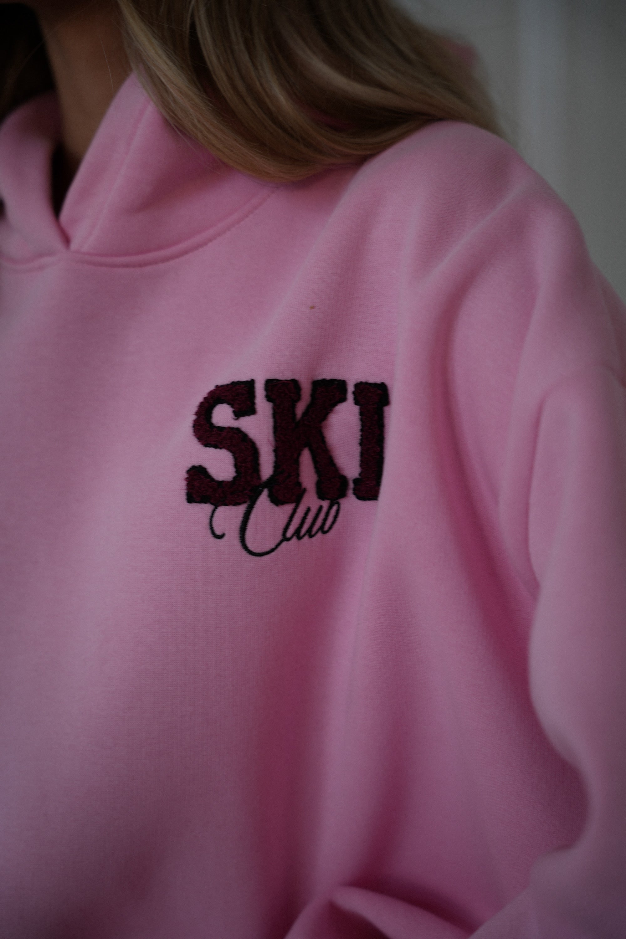 Léo rose - Sweat-shirt brodé