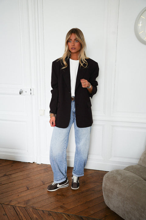 Cloé chocolat - Veste blazer