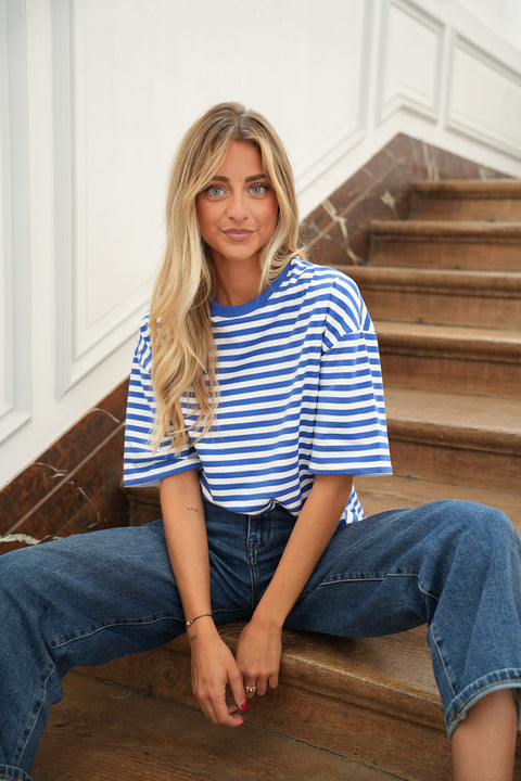 Neya bleu - T-shirt marinière