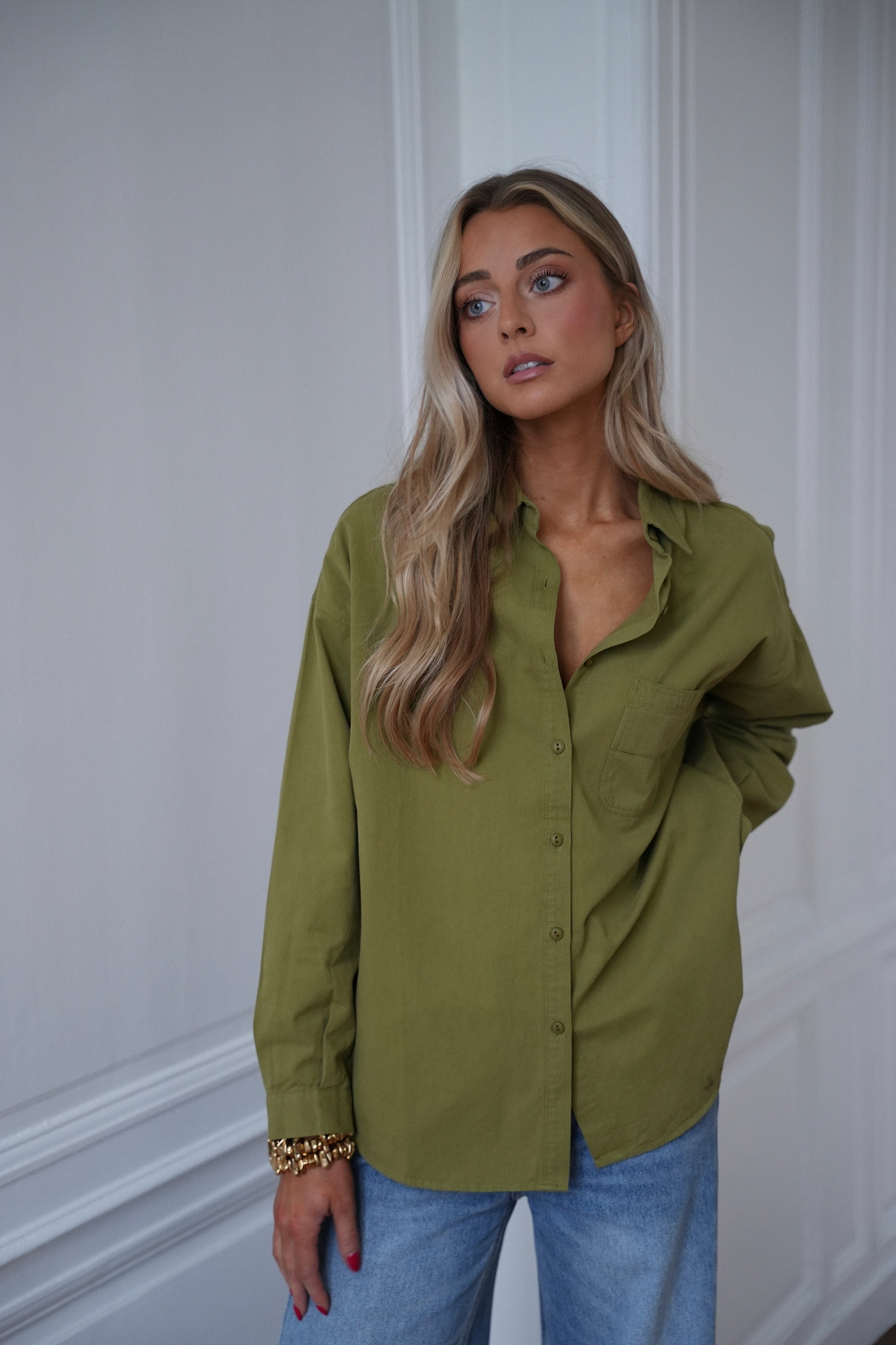 Roxane verte - Chemise droite