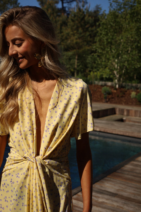 Capucine jaune - Robe fleurie