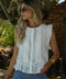 Ayem blanche - Blouse brodée