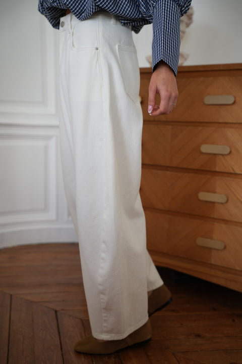 Izabel blanc - Jean ample