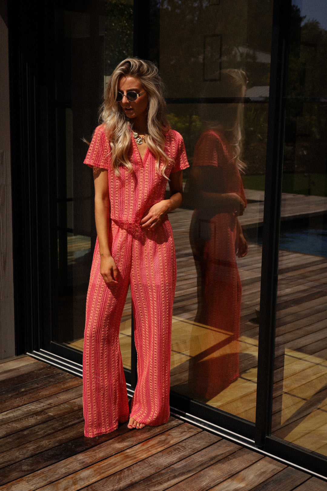 Coline rouge - Ensemble crochet