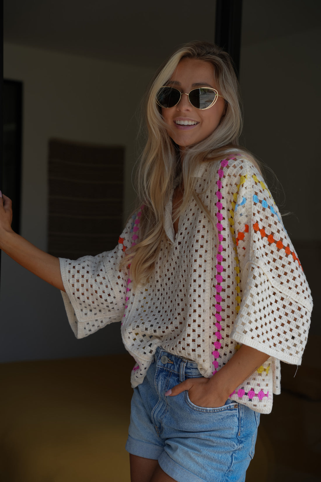 Maxim crème - Blouse crochet