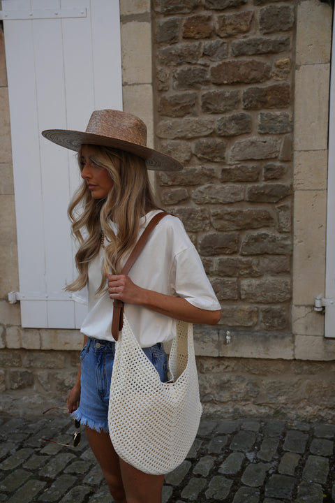 Texa crème - Sac en crochet