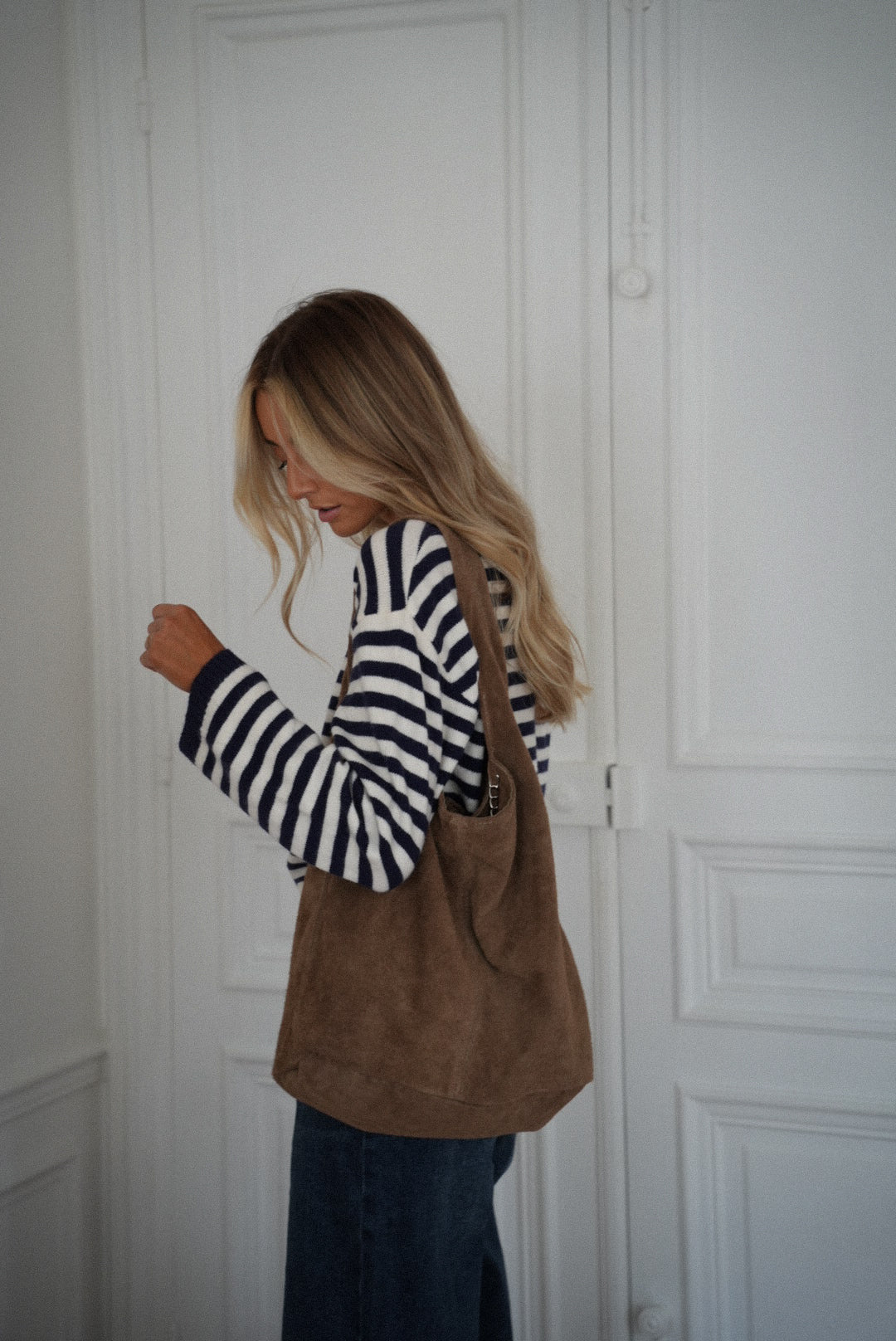 Lina taupe - Sac en cuir