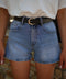 Dallia noire - Ceinture cuir