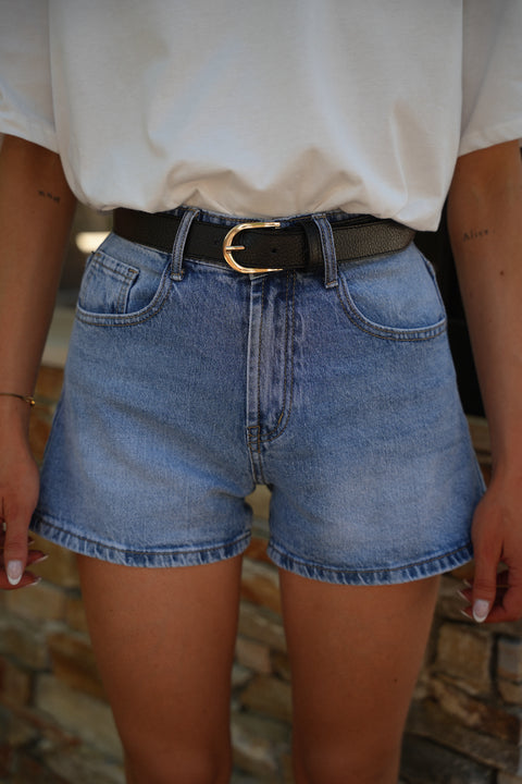 Dallia noire - Ceinture cuir