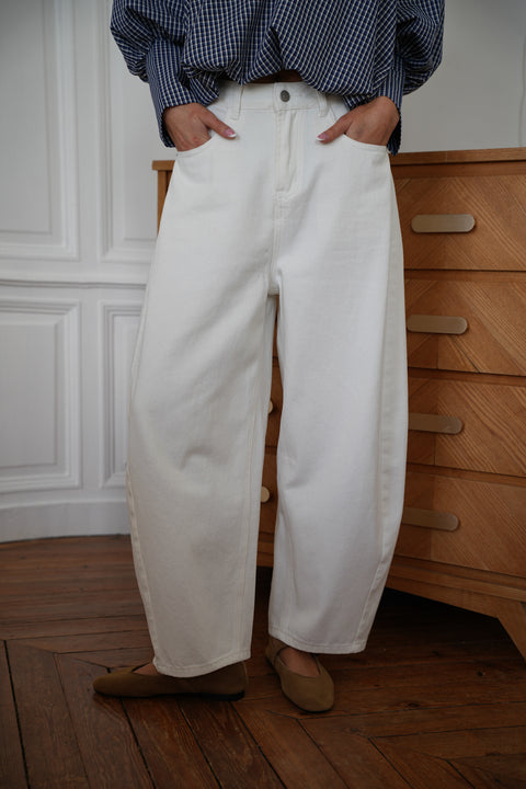 Izabel blanc - Jean ample