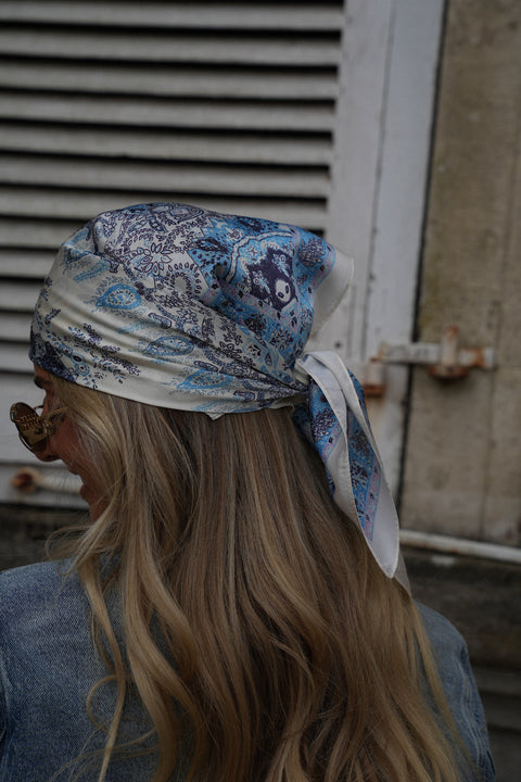 Bali bleu - Foulard imprimé