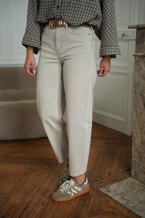 Clodia beige - Jean mom