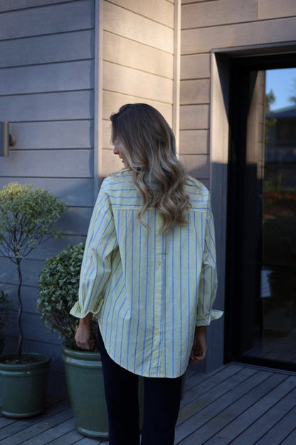 Victoire jaune - Chemise rayée