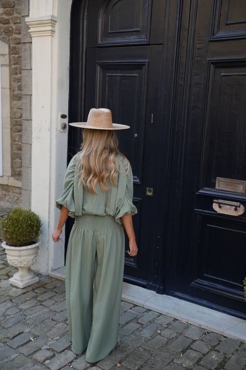 Ugo kaki - Blouse courte