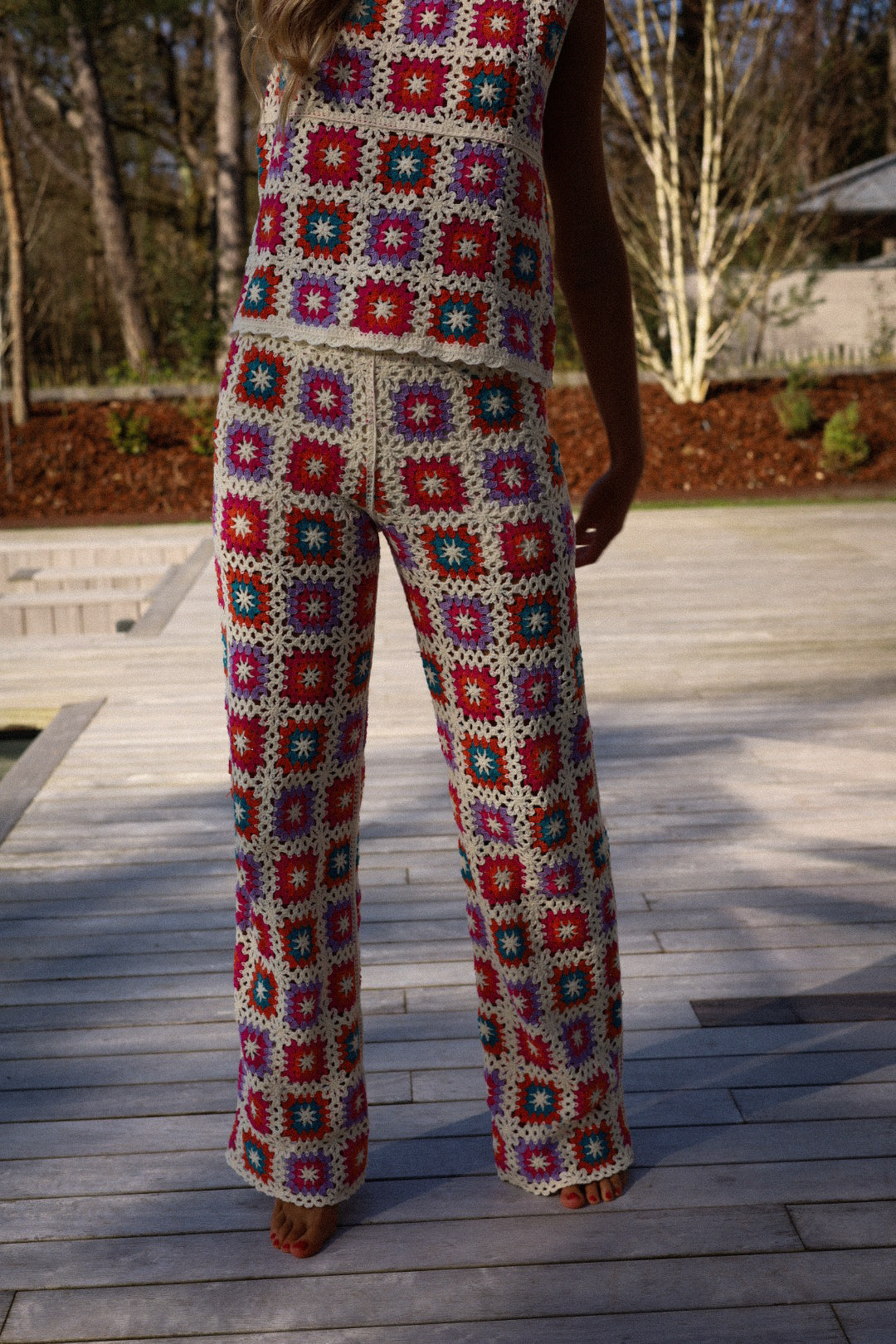 Yvan coloré - Pantalon crochet