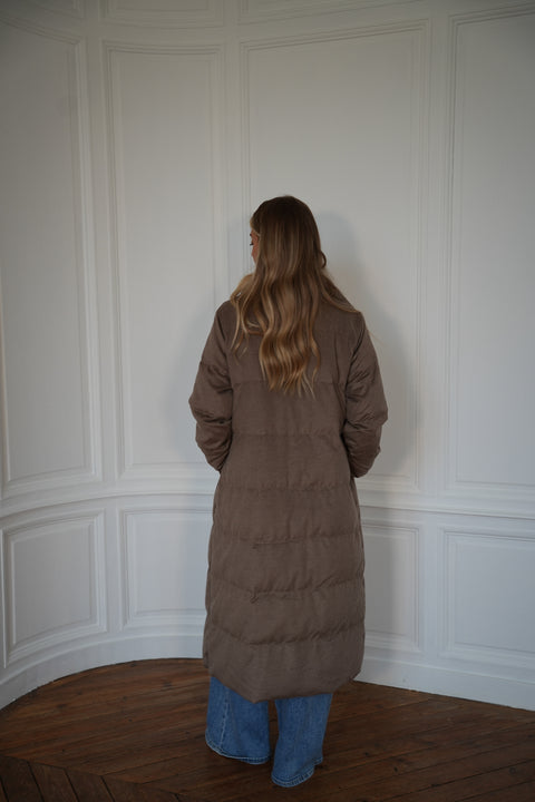 Justin beige - Manteau long