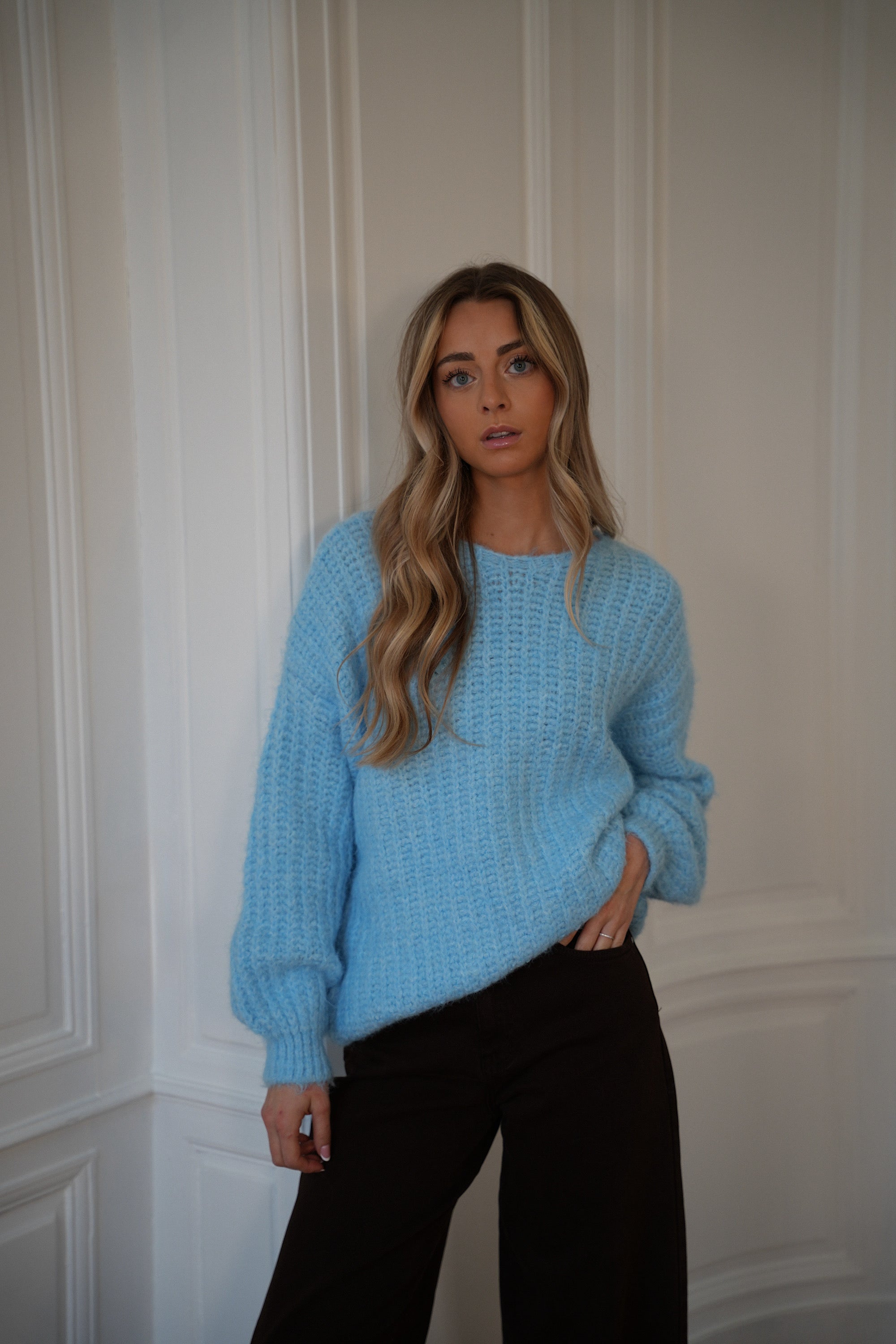 Lila bleu - Pull ample