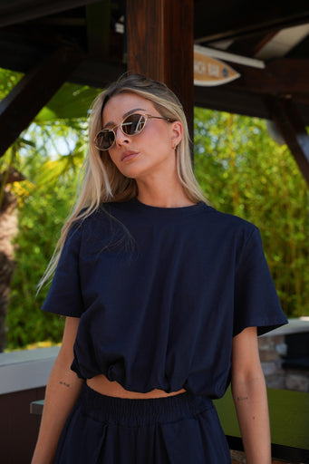 Bayla marine - T-shirt col rond