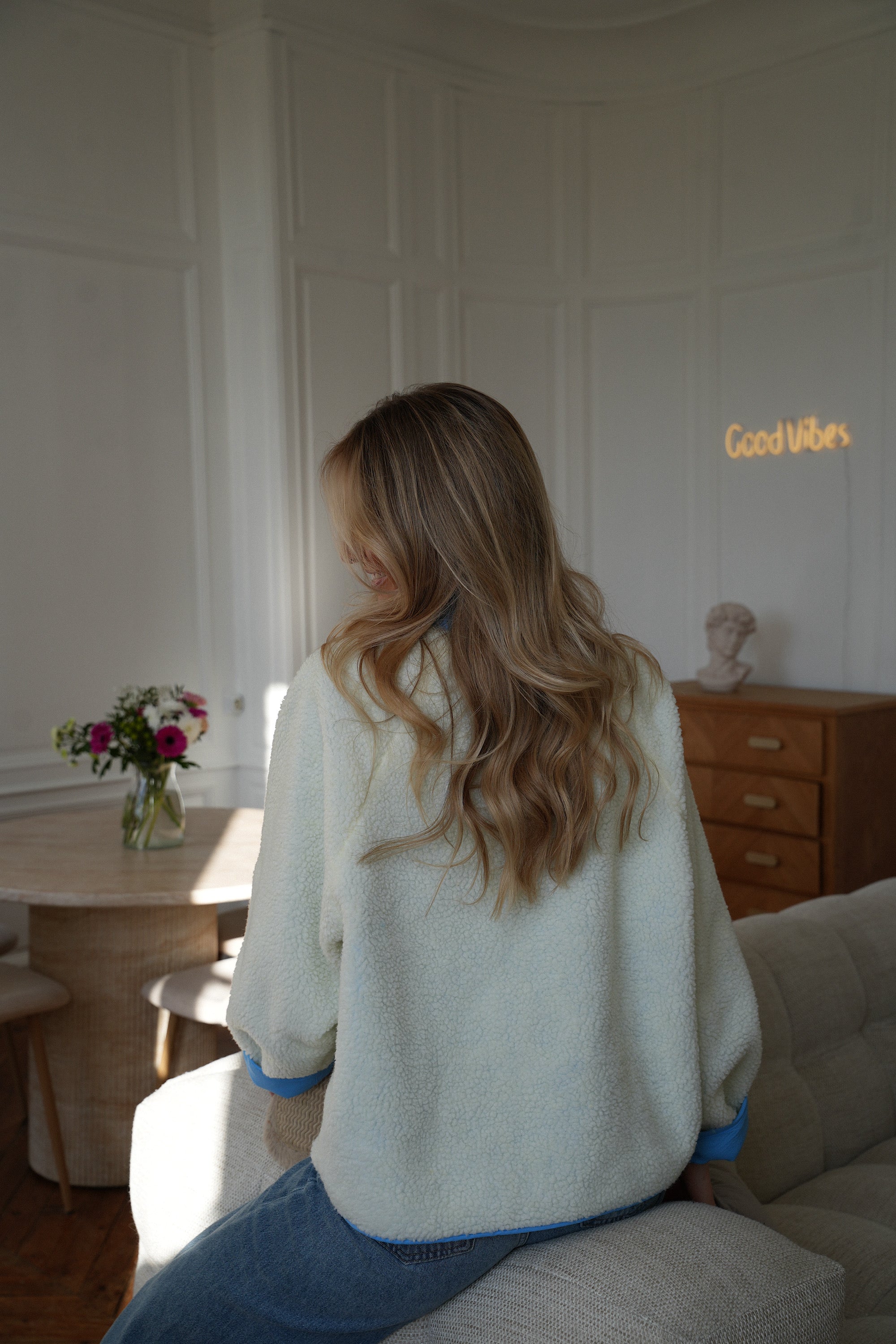 Lize bleue - Veste réversible