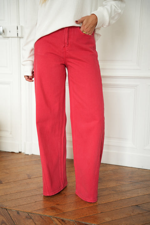 Monica rouge - Jean droit