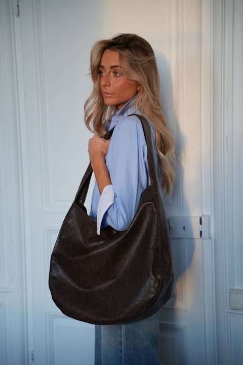 Jelly chocolat - Sac en similicuir