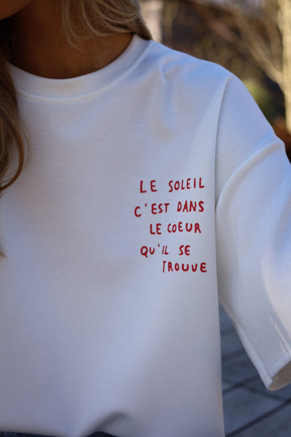 Lilo blanc - T-shirt soleil