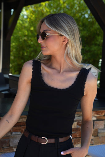 Fiby noir - Top sans manches