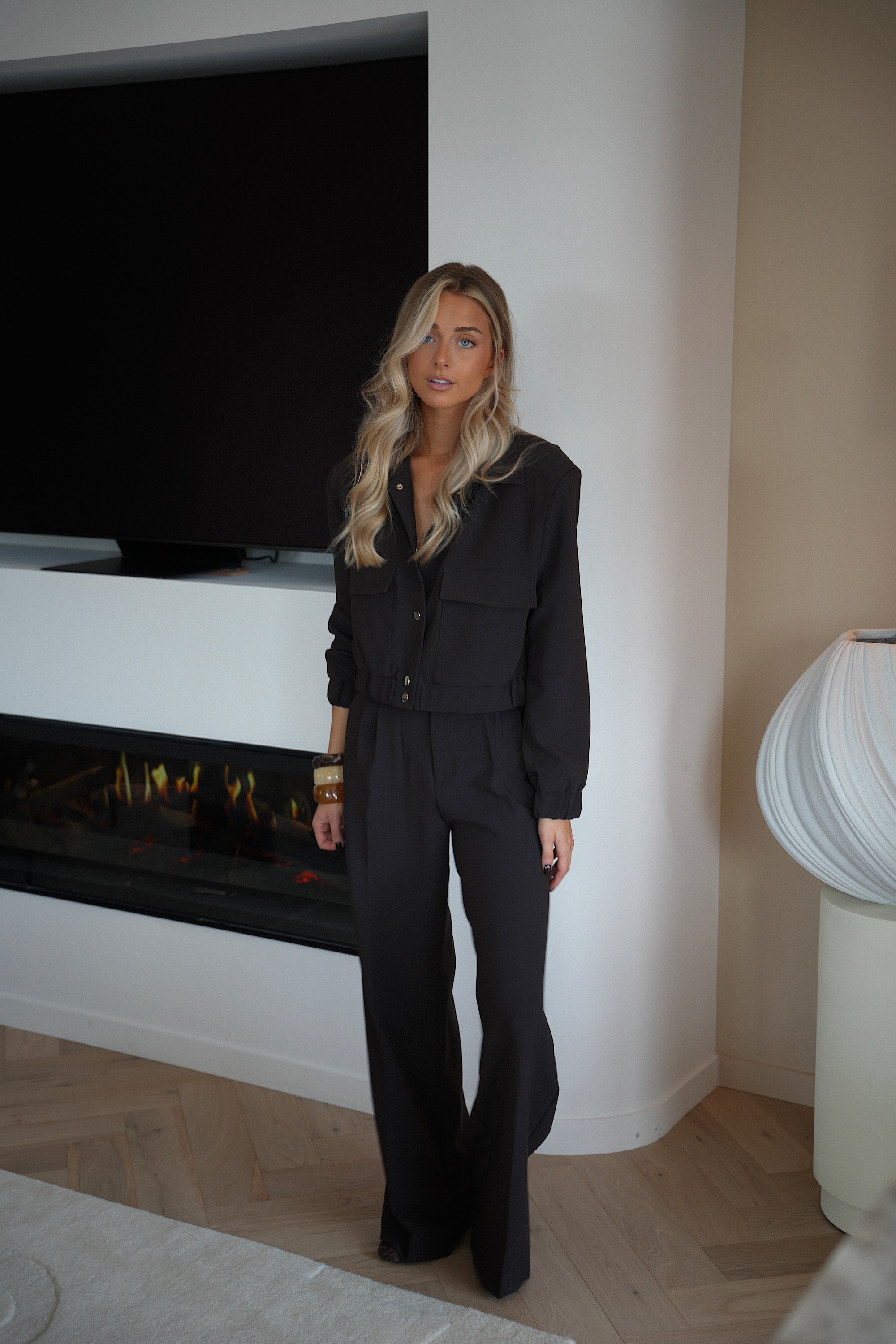 Timeo chocolat - Pantalon droit