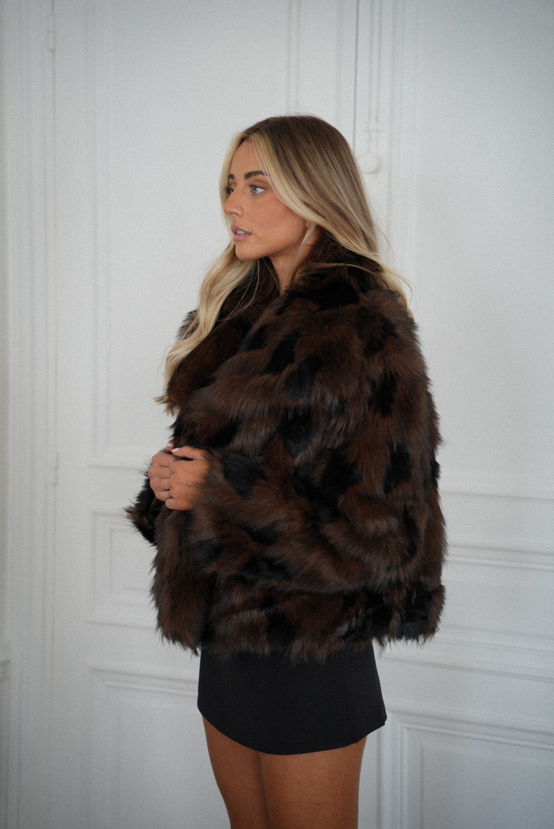 Magla chocolat - Manteau fourrure