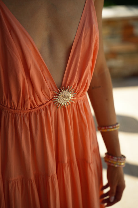 Filipa orange - Robe soleil