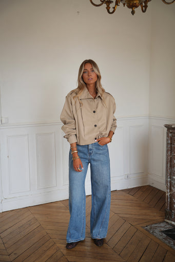 Morine beige - Veste boutonnée