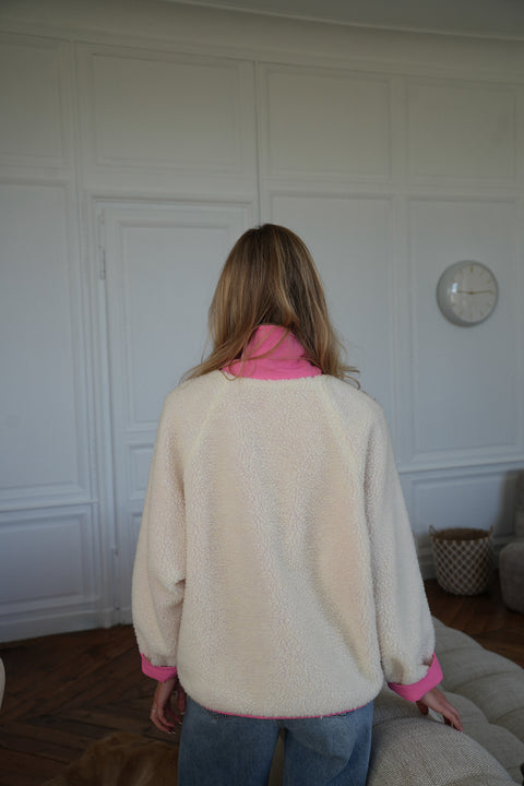 Lize rose - Veste réversible