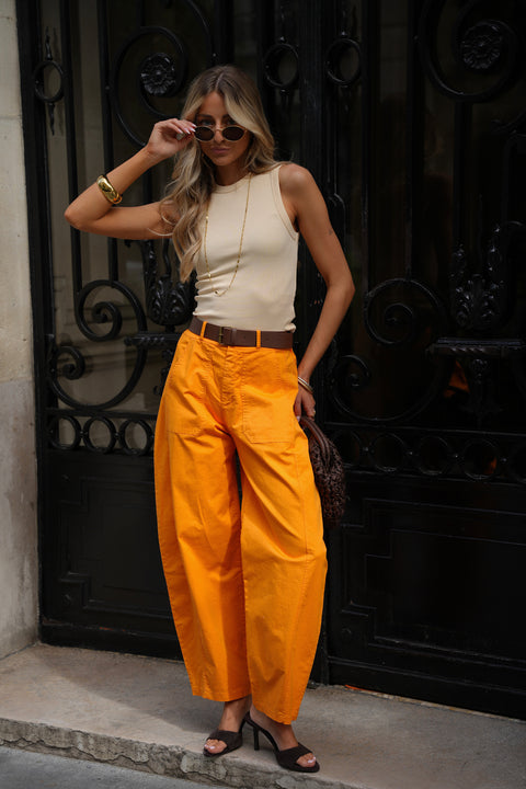 Jay orange - Pantalon ballon