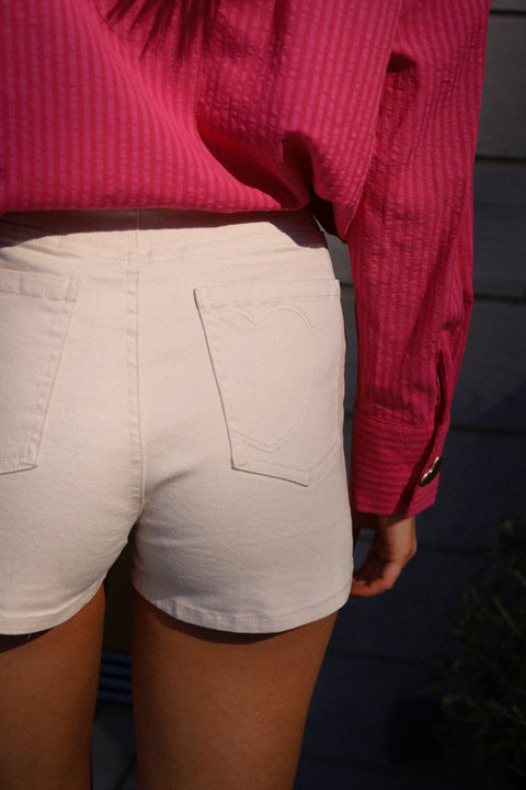 Milo crème - Short jean