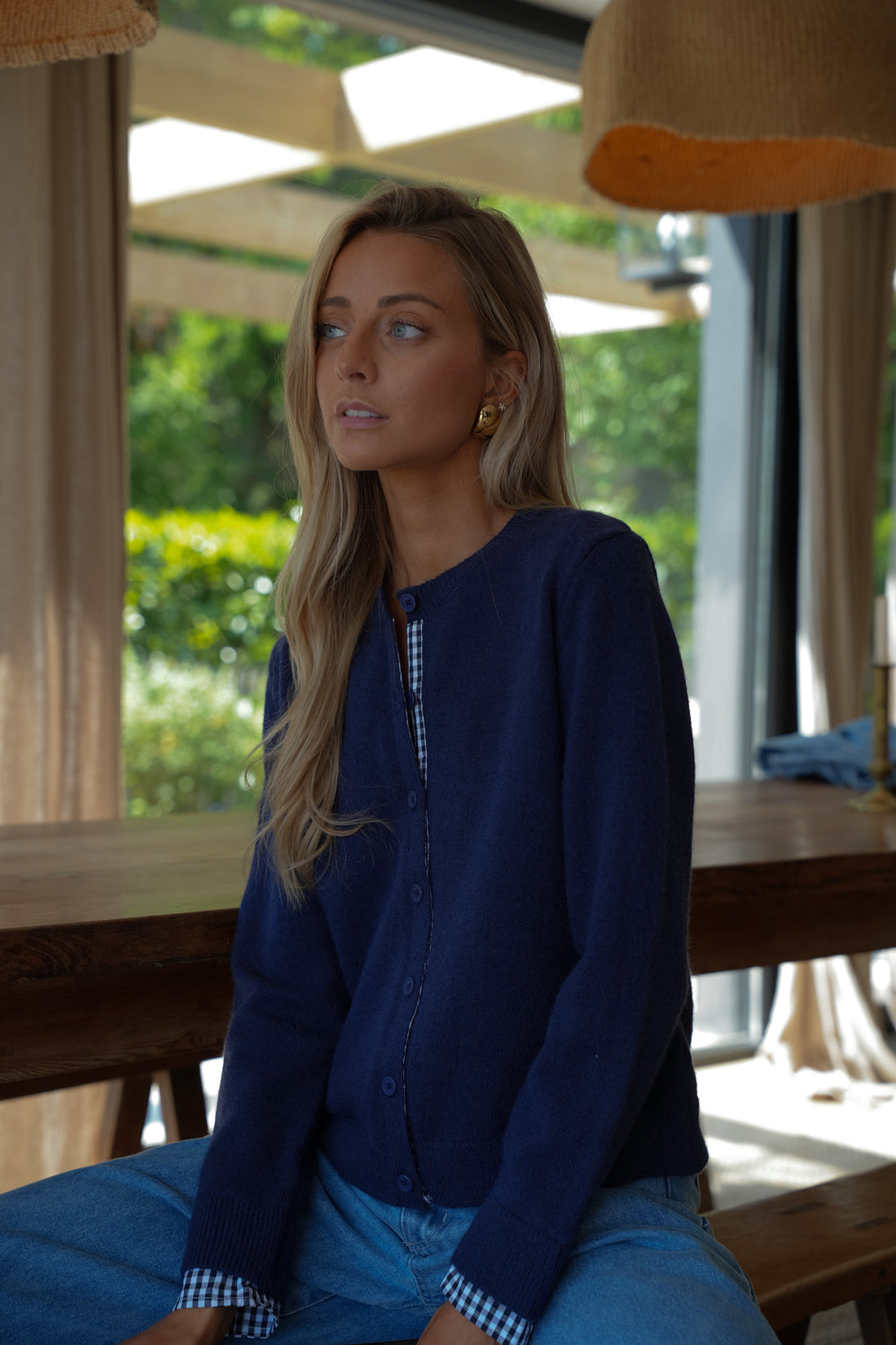 Garance marine - Gilet doux
