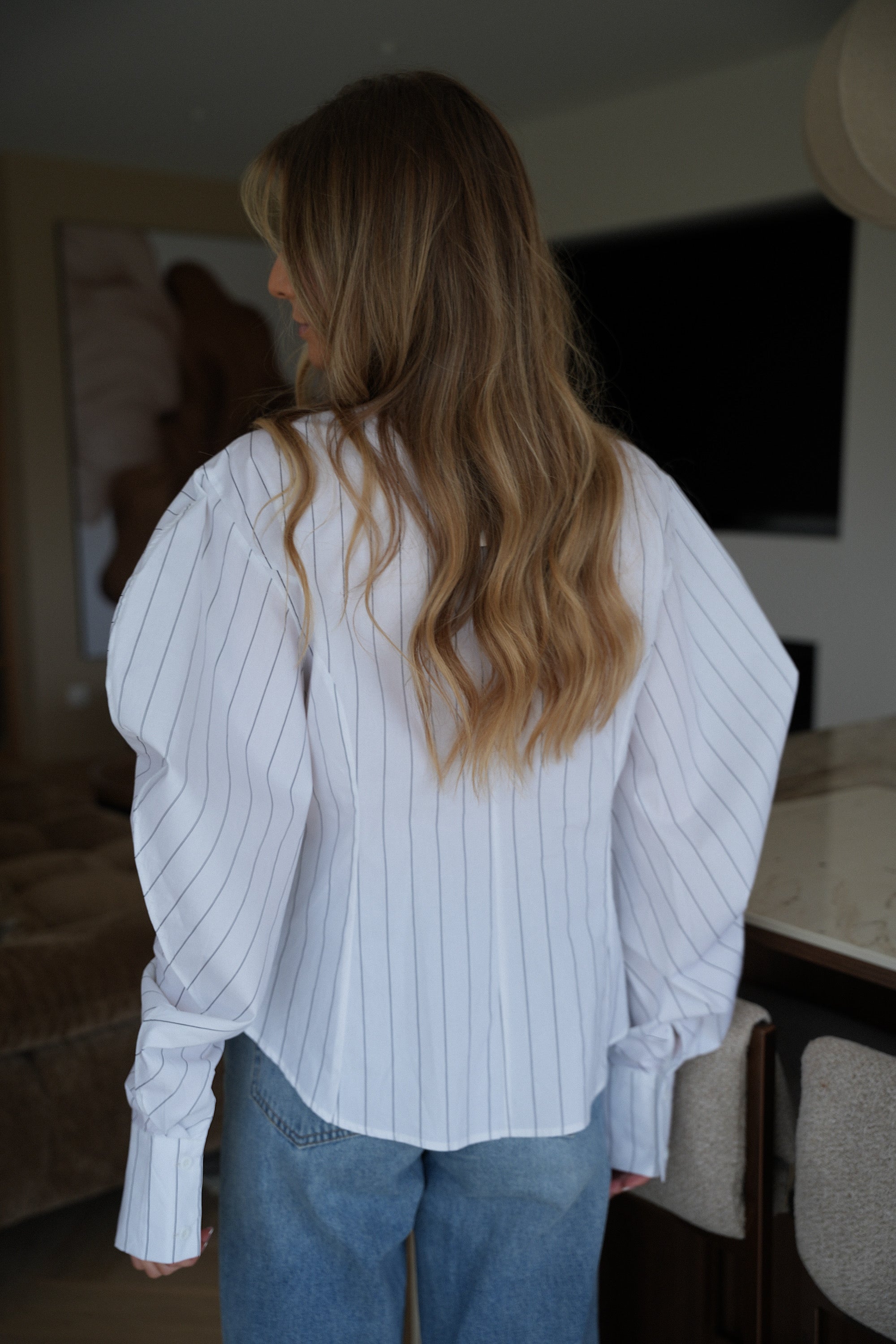 Frany blanche - Chemise cravate