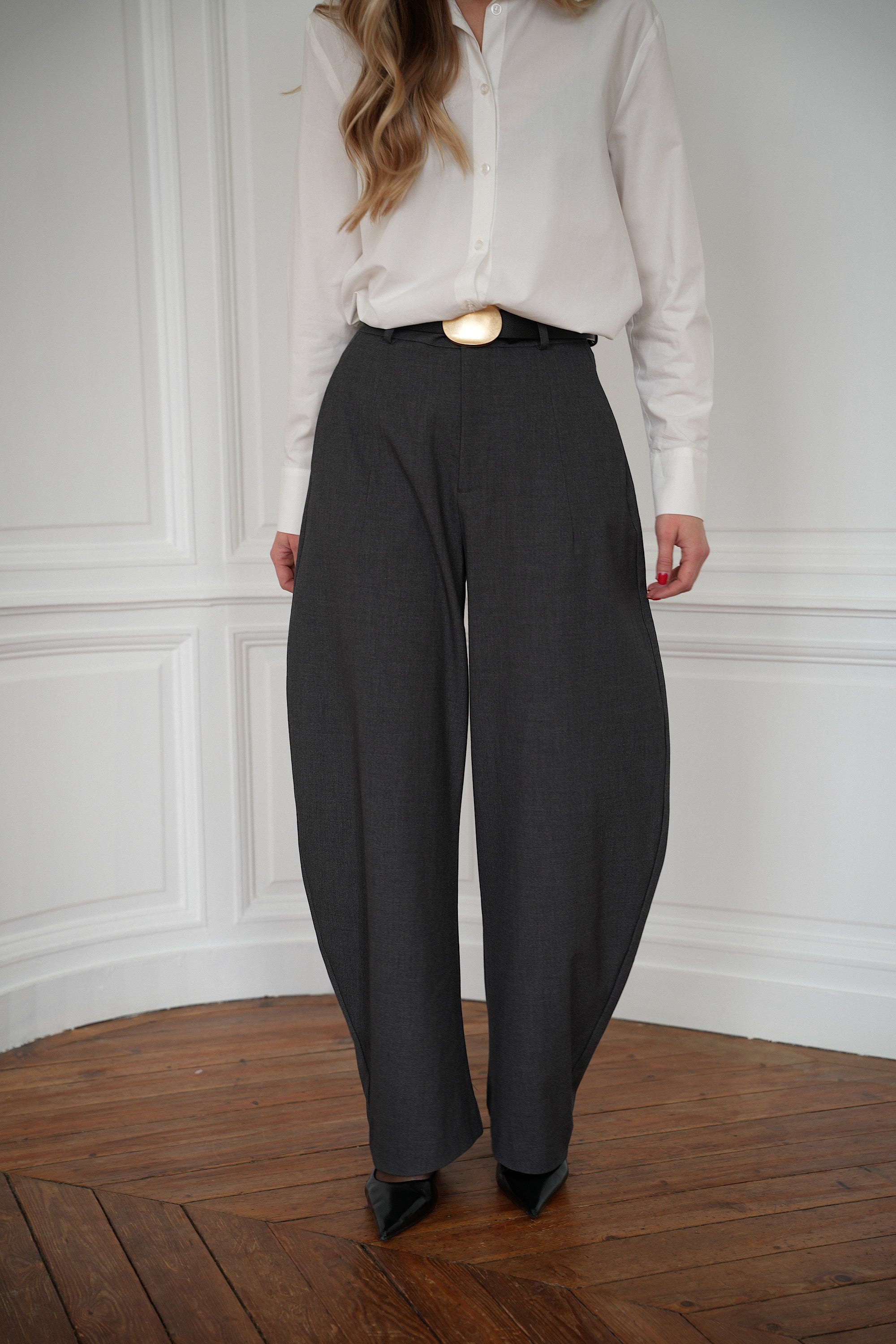 Cally gris - Pantalon ballon
