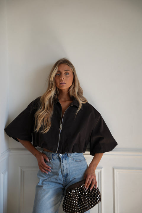 Conor chocolat - Veste zippée