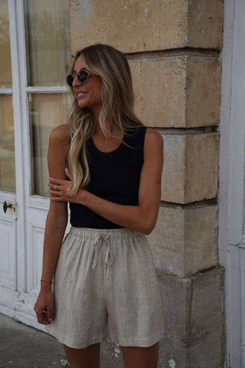Gladys beige - Short bermuda