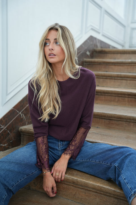 Naya prune - Pull dentelle